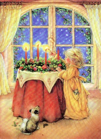 Художник Лизи Мартин (Lisi Martin) Рождество