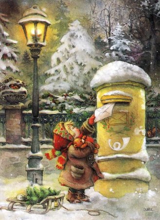 Художник Лизи Мартин Рождество