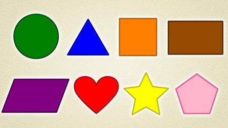 Геометрические фигуры цветные