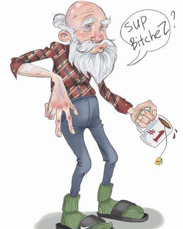 Прикольный дед
