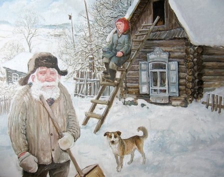 Живопись Леонид Баранов дед да баба