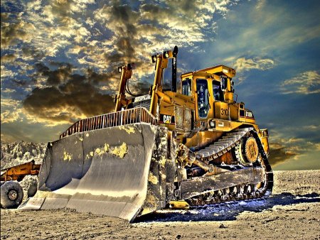 Веселый бульдозер