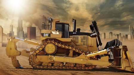 Красивый бульдозер