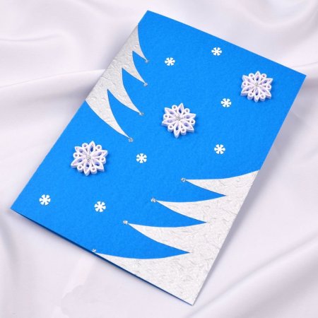 Новогодняя открытка своими руками