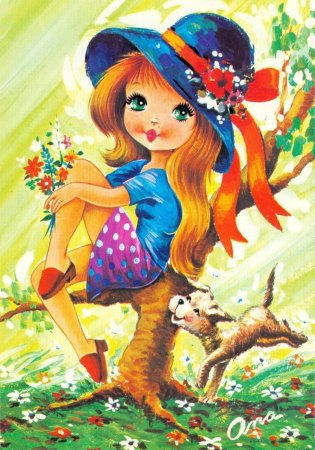 Красивые мультяшные девочки