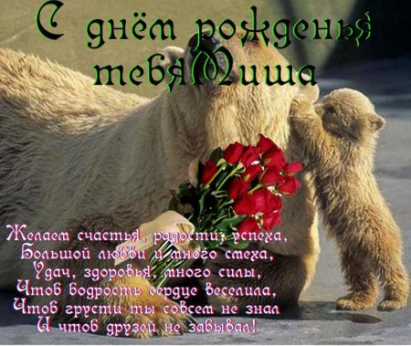 С днём рождения Михаил