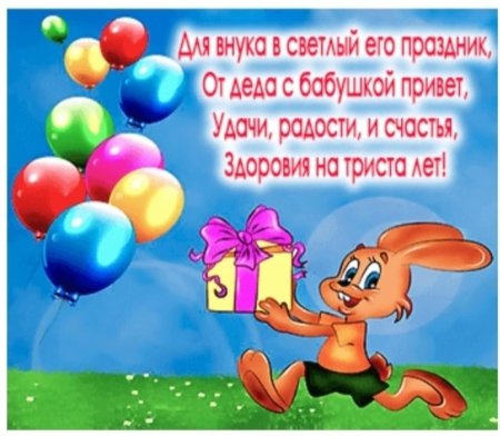 Поздравления с днём рождения внуку