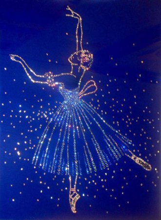 Новогодняя открытка балет