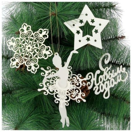 Новогодняя подвеска из бумаги