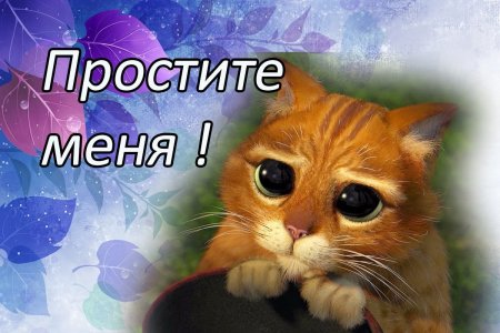 Открытка прости меня