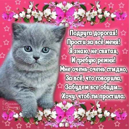 Прости подруга стихи