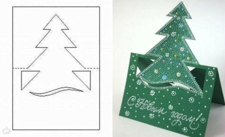 Новогодняя открытка своими руками