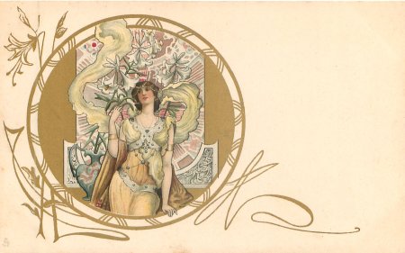 Art deco Lady новогоднее
