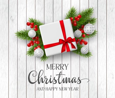 Поздравление с Рождеством Merry Christmas