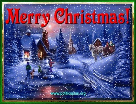 Анимационные открытки Merry Christmas