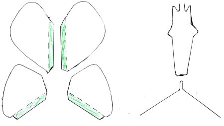 Летающая бабочка своими руками