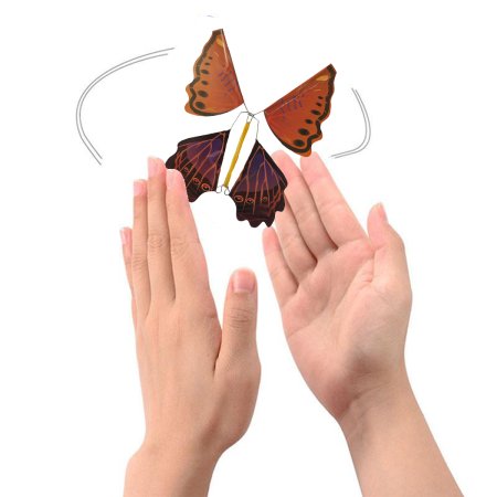 Летающая бабочка из бумаги