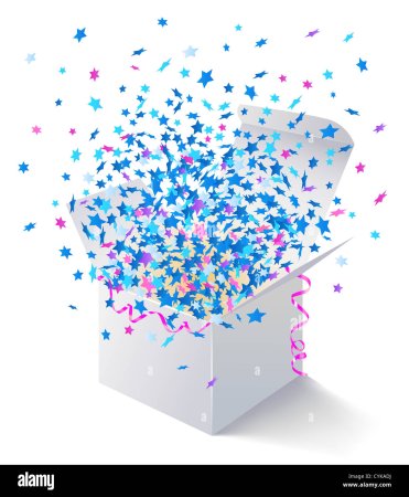 Подарочная коробка с вылетающими бабочками