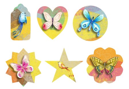 Коллаж Скрапбукинг квиллинг