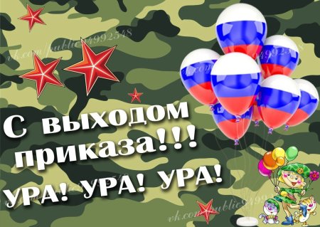 Поздравляю с дембелем