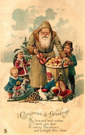 Старинные немецкие новогодние открытки