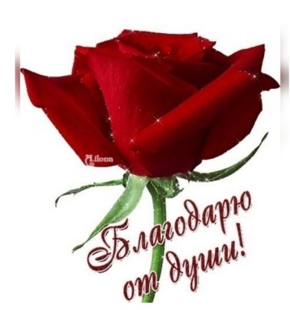 Благодарю от всей души