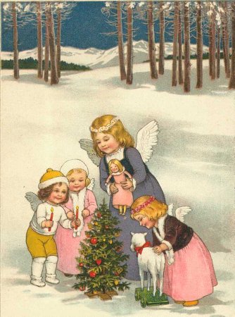Открытки с Рождеством советских времен