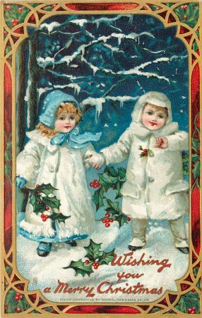 Старинные открытки новый год Рождество
