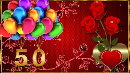 Открытки с 50 летием женщине красивые
