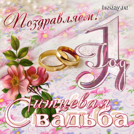 Ситцевая свадьба поздравления