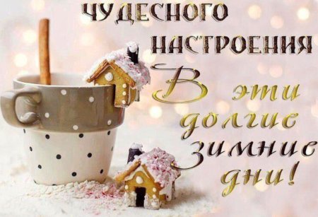 Чудесного зимнего дня и отличного настроения