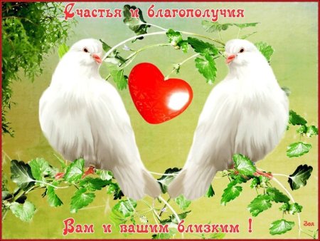 Счастья и благополучия вашей семье