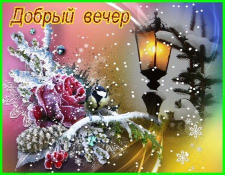 Открытки с добрым зимним вечером