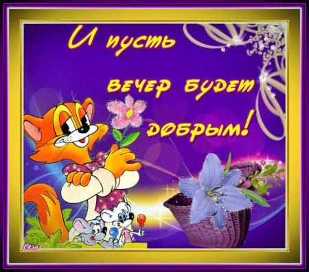 Прикольные пожелания доброго вечера