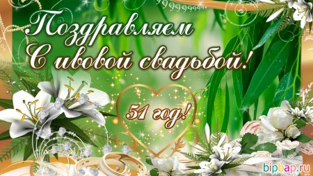С годовщиной свадьбы 51 год