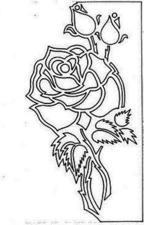 Трафарет открытки для вырезания