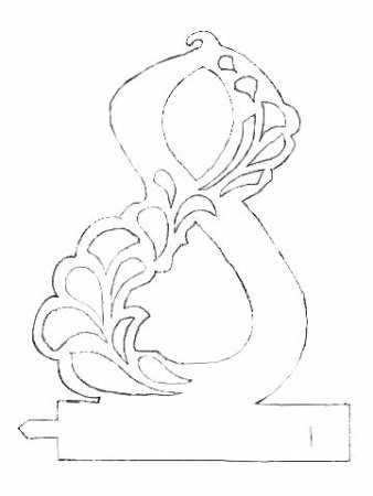 Красивые восьмёрки для вырезания