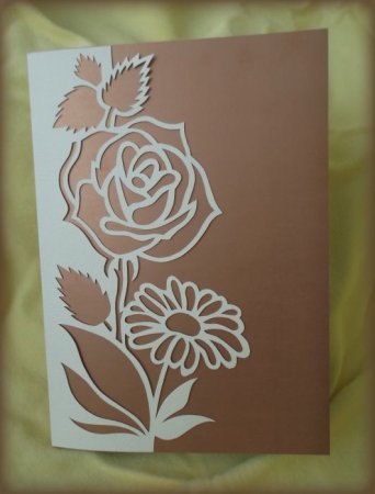 Цветы в технике вытынанка