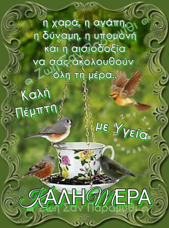 Прекрасного дня с птичками