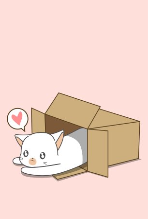 Милые котята в коробке