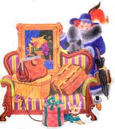 Иллюстрация к произведению Маршака багаж