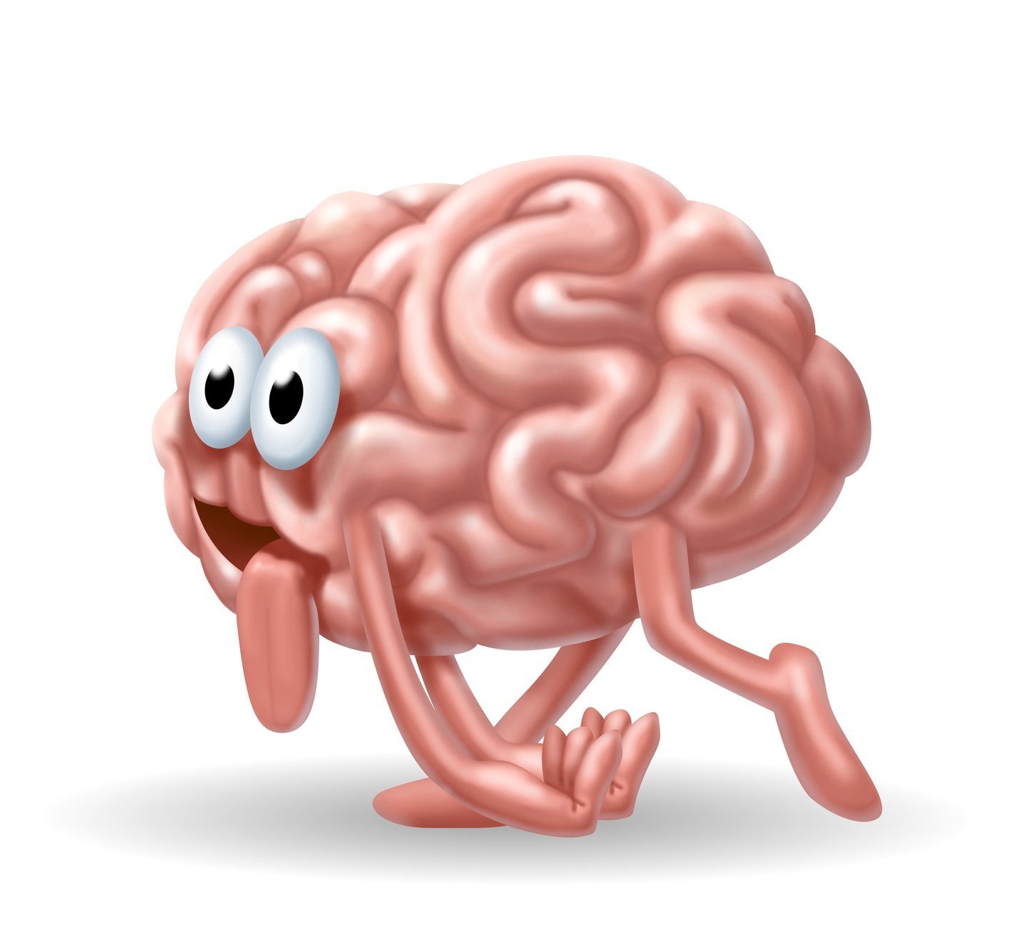 Картинка про мозг. Веселый мозг. Мозг мультяшный. Мозг прикольный.