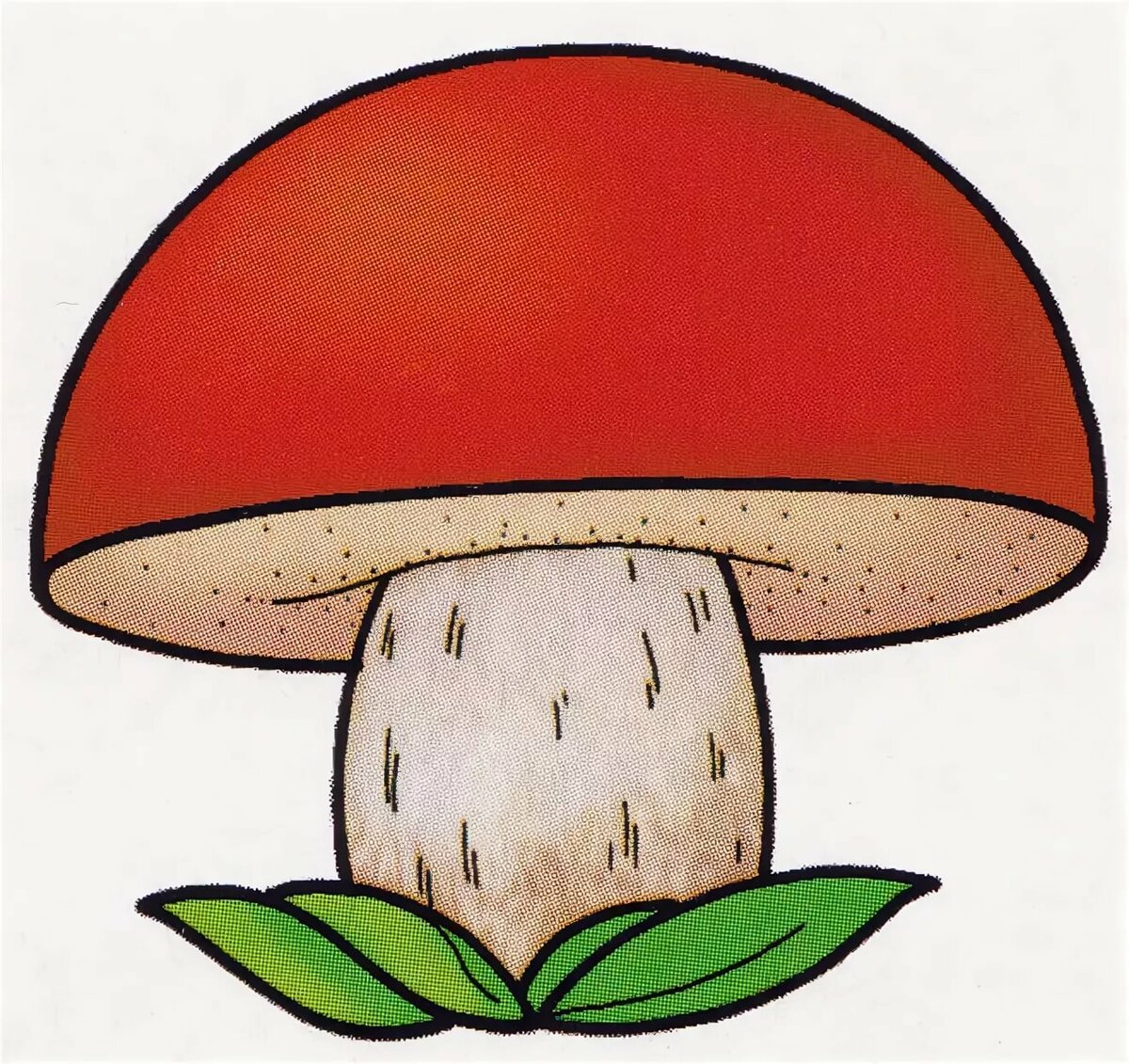 грибы мультяшные картинки для детей
