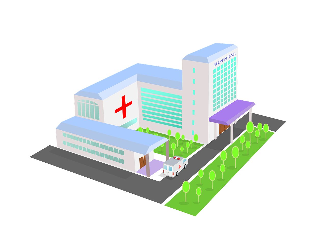Строительство медицинских учреждений. Больница здание. Больница на прозрачном фоне. Здание больницы на белом фоне. Медицинская организация.