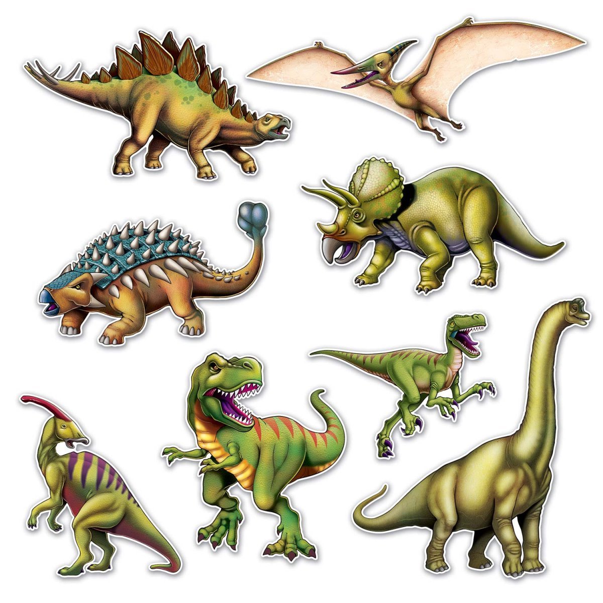 динозавры картинки для торта на белом фоне
