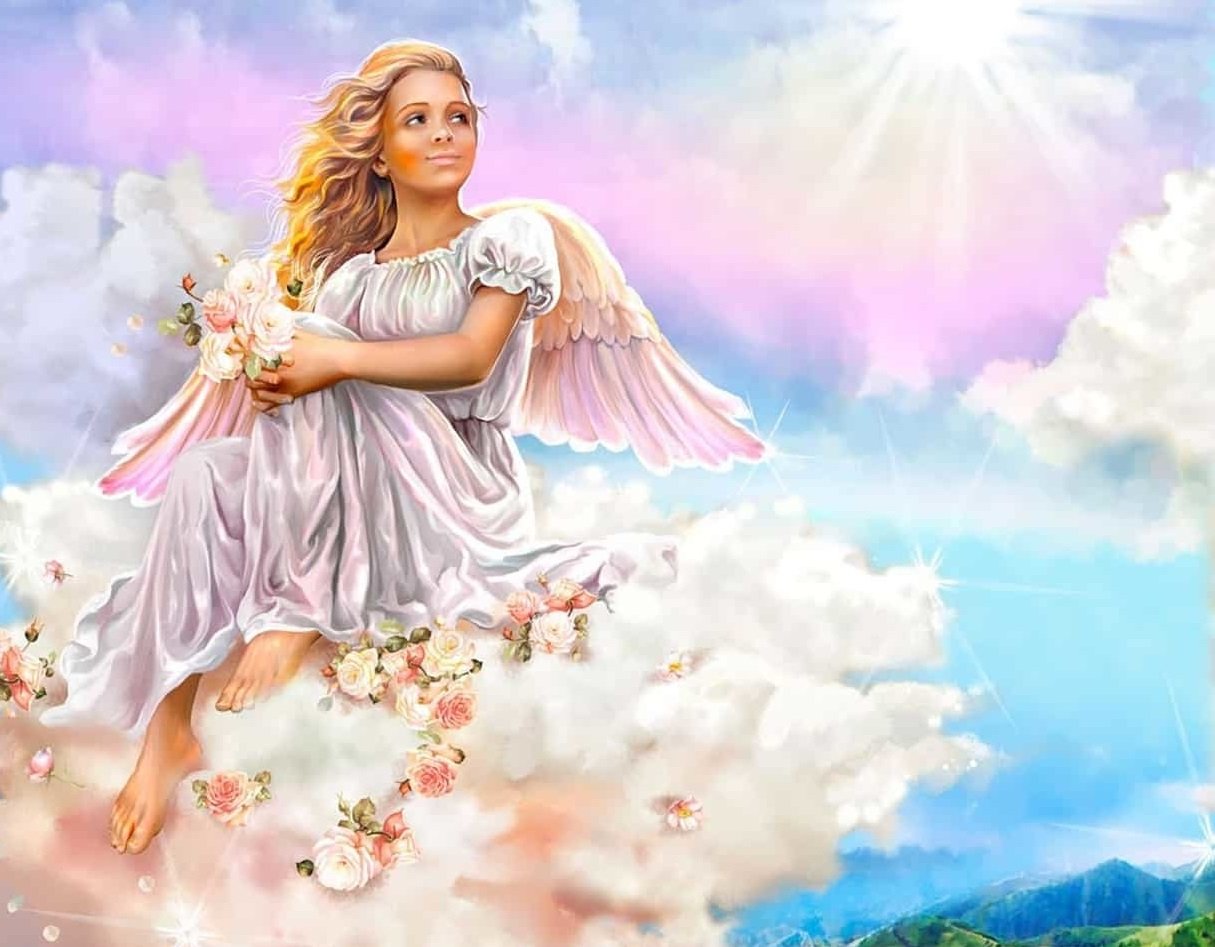 Картинки с ангелами красивые. День ангела. Ангела хранителя на день. Пожелания ангела хранителя. Картины ангела в облаках.
