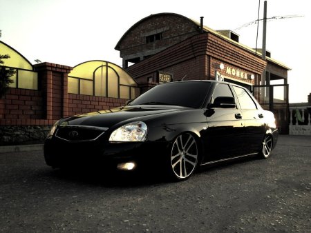 Приора чёрная 2170