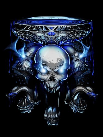 Череп красиво