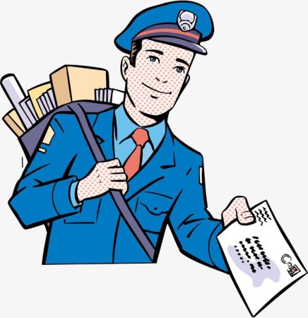 Почтальон мультяшный