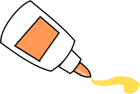 Клей на прозрачном фоне